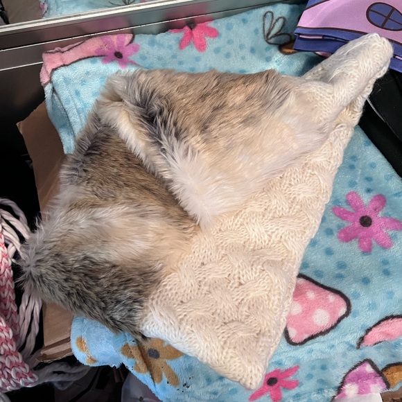 None Accessories - Faux Fur and Scarf Bundle